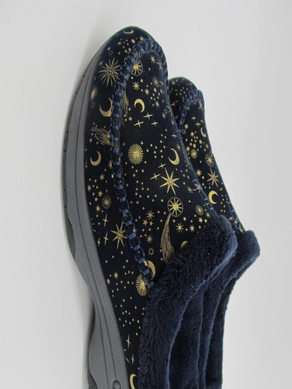 Easy Spirit SETRAVELFURR 2 Women's Size 7.5M Celestial Navy Mule Slip-On Shoes